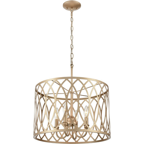 Arelyn 4 Light 18 inch Painted Modern Gold Pendant Ceiling Light